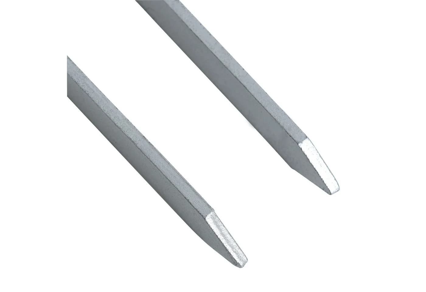 ESTEXO Erdanker 4er Set 40cm Metall Silber