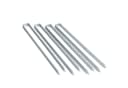 ESTEXO Erdanker 4er Set 40cm Metall Silber Bild 2