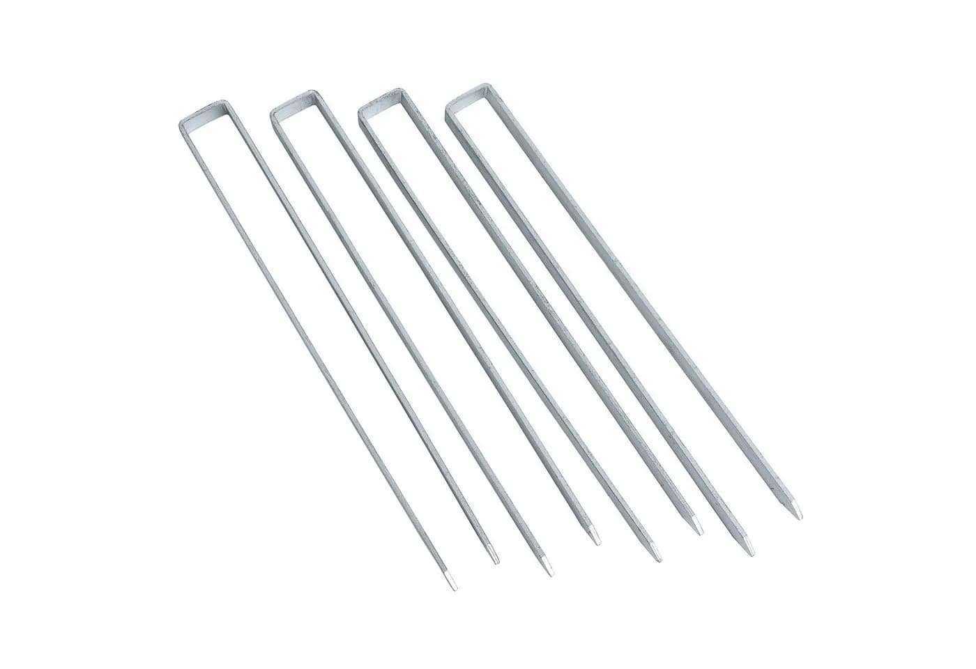 ESTEXO Erdanker 4er Set 40cm Metall Silber - Bild 5