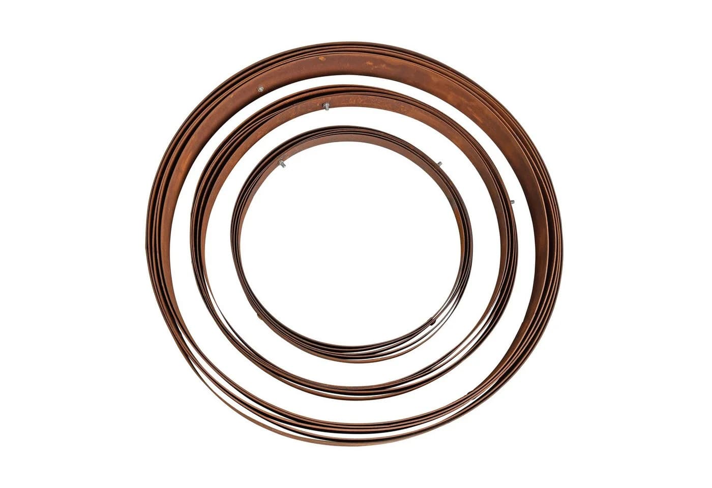 ESTEXO Dekokugel Gartenkugel Edelrost 3er Set Rostbraun - Bild 5