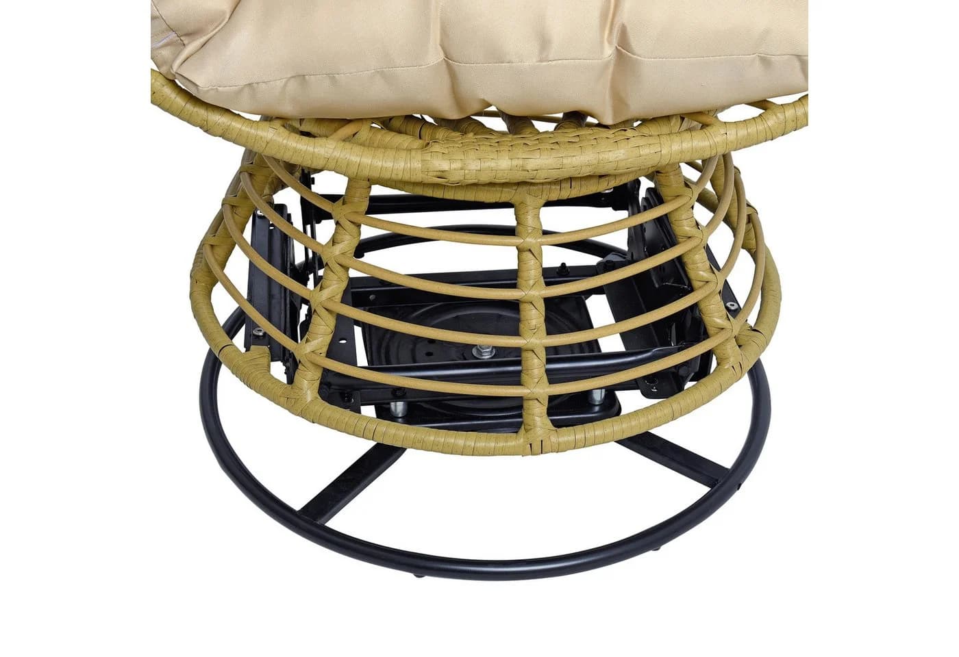 ESTEXO Gartensessel Polyrattan Schwingsessel - Bild 5