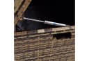 ESTEXO Gartenbank mit Auflagenbox Polyrattan Akazienholz Beige-Braun Bild 4