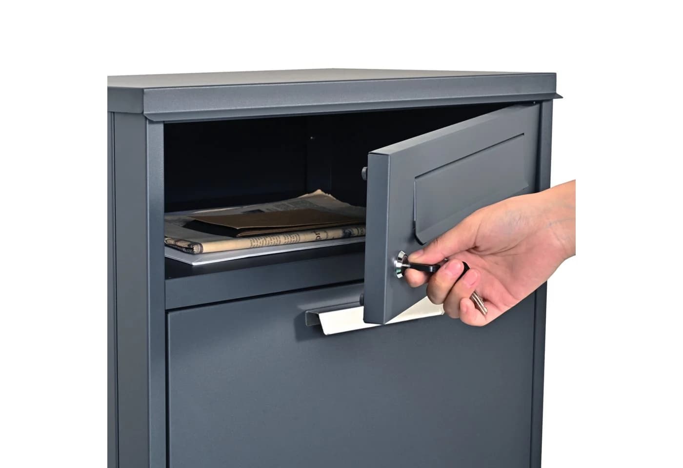 ESTEXO Paketbox Briefkasten Anthrazitgrau - Bild 4