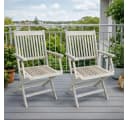 ESTEXO Klappstuhl Gartenstühle Holzstühle Akazie 2er Set Bild 2