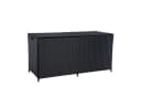 ESTEXO Auflagenbox Schwarz Polyrattan Gartenbox Aufbewahrungstruhe Bild 2
