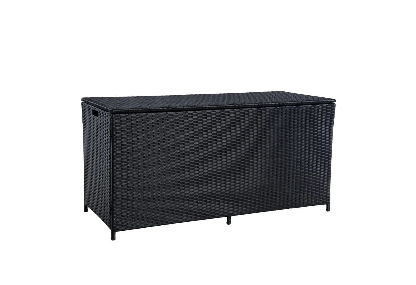 ESTEXO Auflagenbox Schwarz Polyrattan Gartenbox Aufbewahrungstruhe - Bild 2