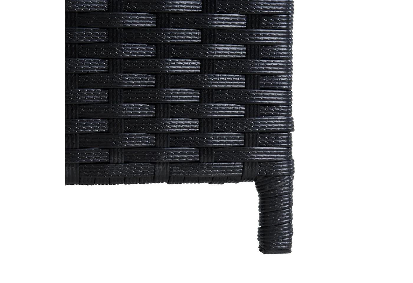 ESTEXO Auflagenbox Schwarz Polyrattan Gartenbox Aufbewahrungstruhe - Bild 4