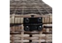 ESTEXO Auflagenbox Polyrattan Beige-Braun mit Metallgestell Bild 4