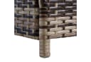 ESTEXO Auflagenbox Polyrattan Beige-Braun mit Metallgestell Bild 5