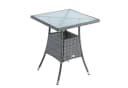 ESTEXO Gartentisch Polyrattan Beistelltisch 57 cm Anthrazit Bild 2