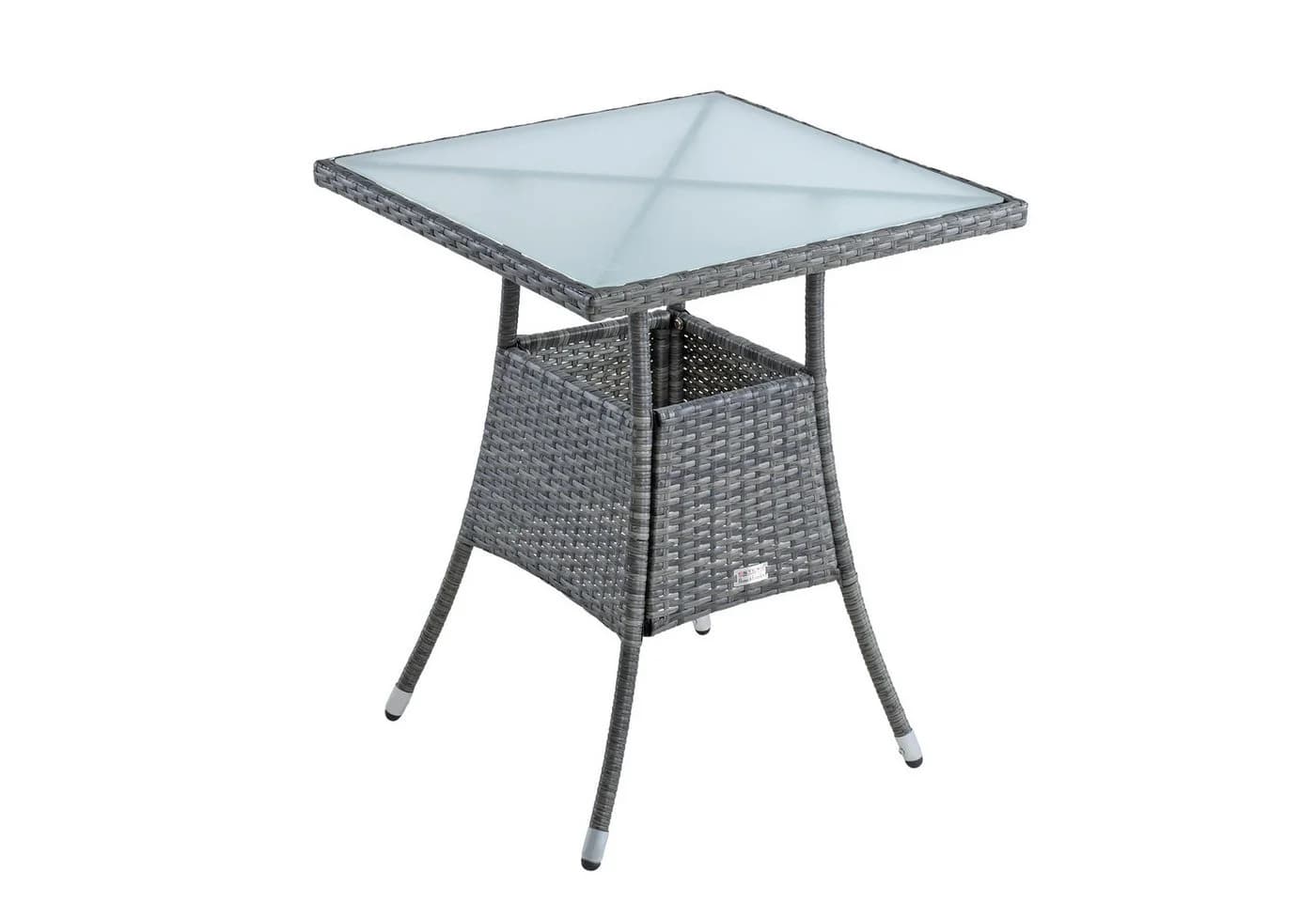 ESTEXO Gartentisch Polyrattan Beistelltisch 57 cm Anthrazit - Bild 2