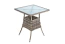 ESTEXO Gartentisch Polyrattan Beistelltisch 57 cm Beige-Braun Bild 2