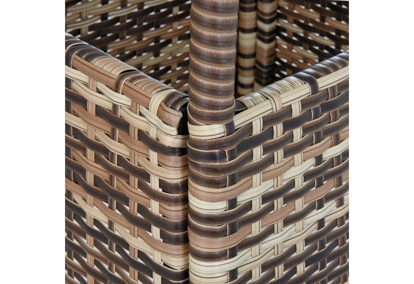 ESTEXO Gartentisch Polyrattan Beistelltisch 57 cm Beige-Braun - Bild 4
