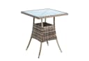 ESTEXO Gartentisch Polyrattan Beistelltisch 57 cm Beige-Braun Bild 5