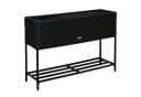 ESTEXO Hochbeet Polyrattan Blumenbeet Schwarz Bild 2