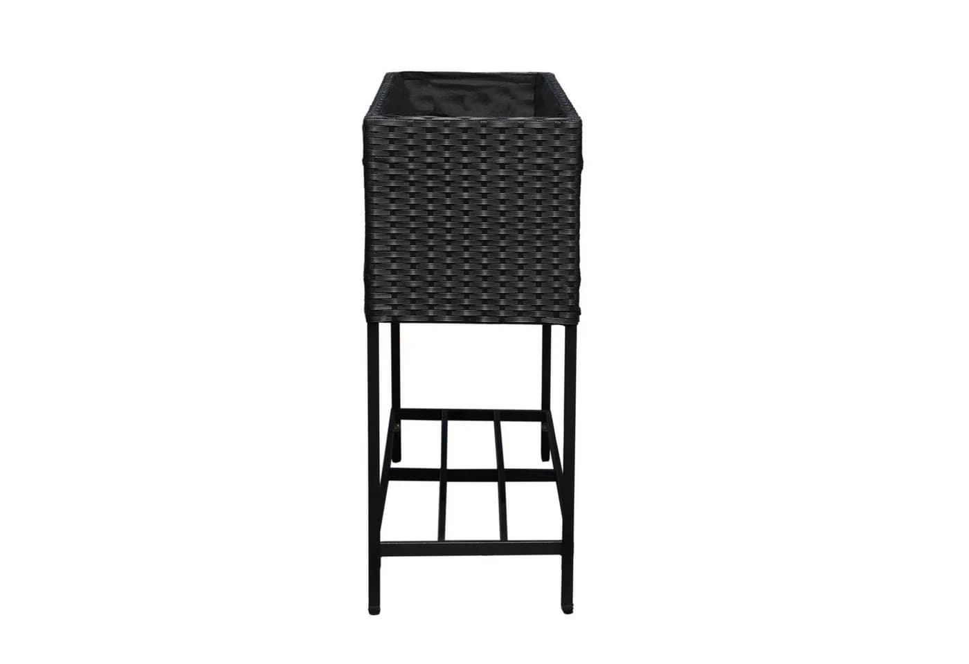 ESTEXO Hochbeet Polyrattan Blumenbeet Schwarz - Bild 5