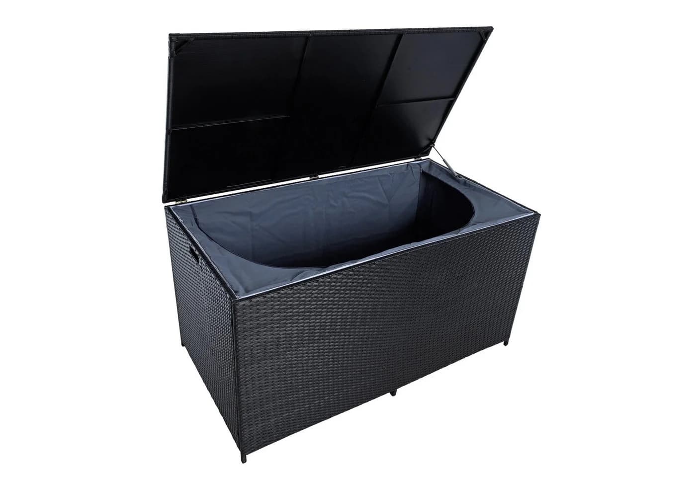 ESTEXO Auflagenbox Poly Rattan 870 Liter XXL Kissenbox Schwarz - Bild 4