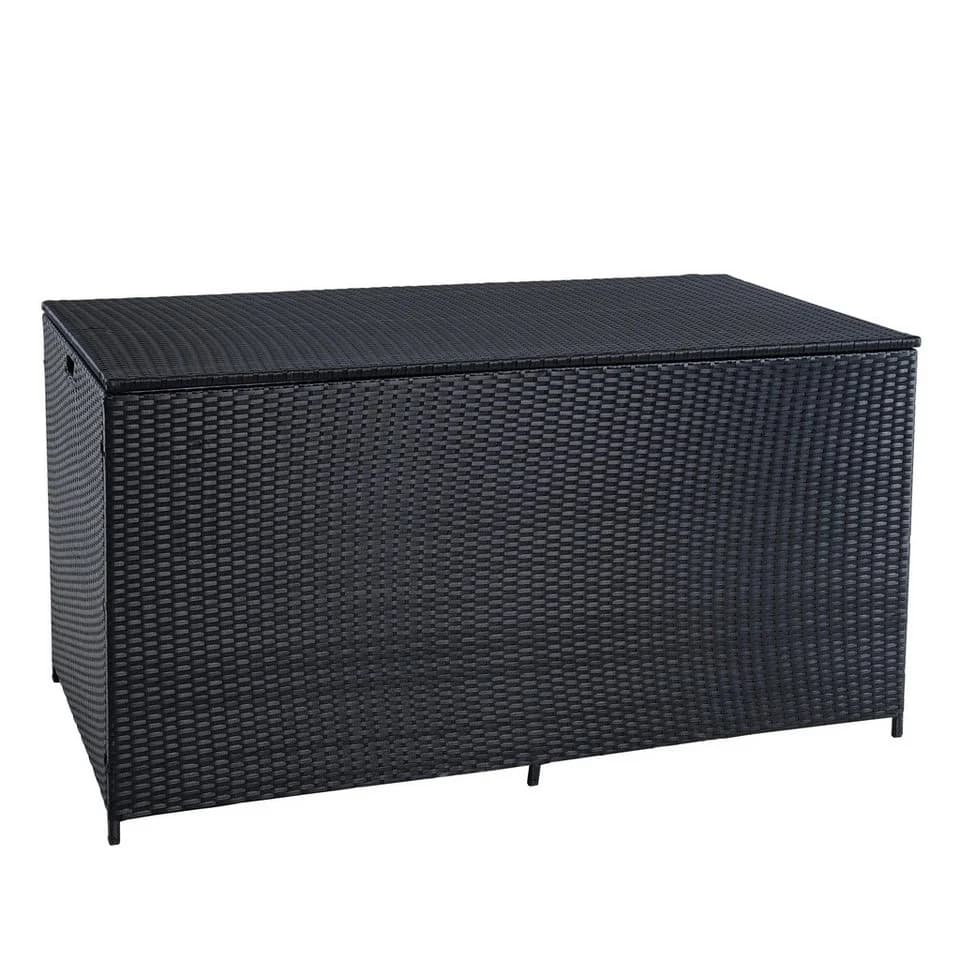 ESTEXO Auflagenbox Poly Rattan 870 Liter XXL Kissenbox Schwarz - Bild 5