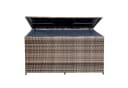 ESTEXO Auflagenbox Poly Rattan 870 Liter Beige-Braun Bild 1