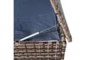 ESTEXO Auflagenbox Poly Rattan 870 Liter Beige-Braun Bild 3