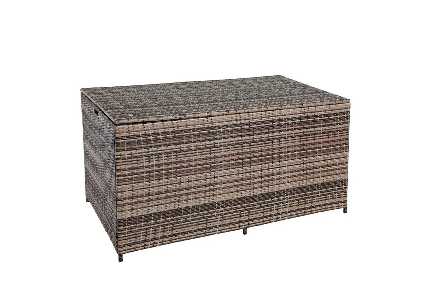 ESTEXO Auflagenbox Poly Rattan 870 Liter Beige-Braun - Bild 5