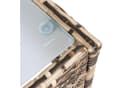ESTEXO Beistelltisch Polyrattan Beige-Braun mit Milchglasplatte Bild 4