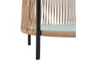ESTEXO Bistro Set 2-tlg. Beige Rope-Geflecht Sicherheitsglas Bild 4