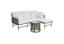 ESTEXO Sitzgruppe Gartenmöbel Set Lounge Rope Seil-Optik Gartenbank Oliv Grü Bild 3