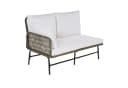 ESTEXO Sitzgruppe Gartenmöbel Set Lounge Rope Seil-Optik Gartenbank Oliv Grü Bild 5