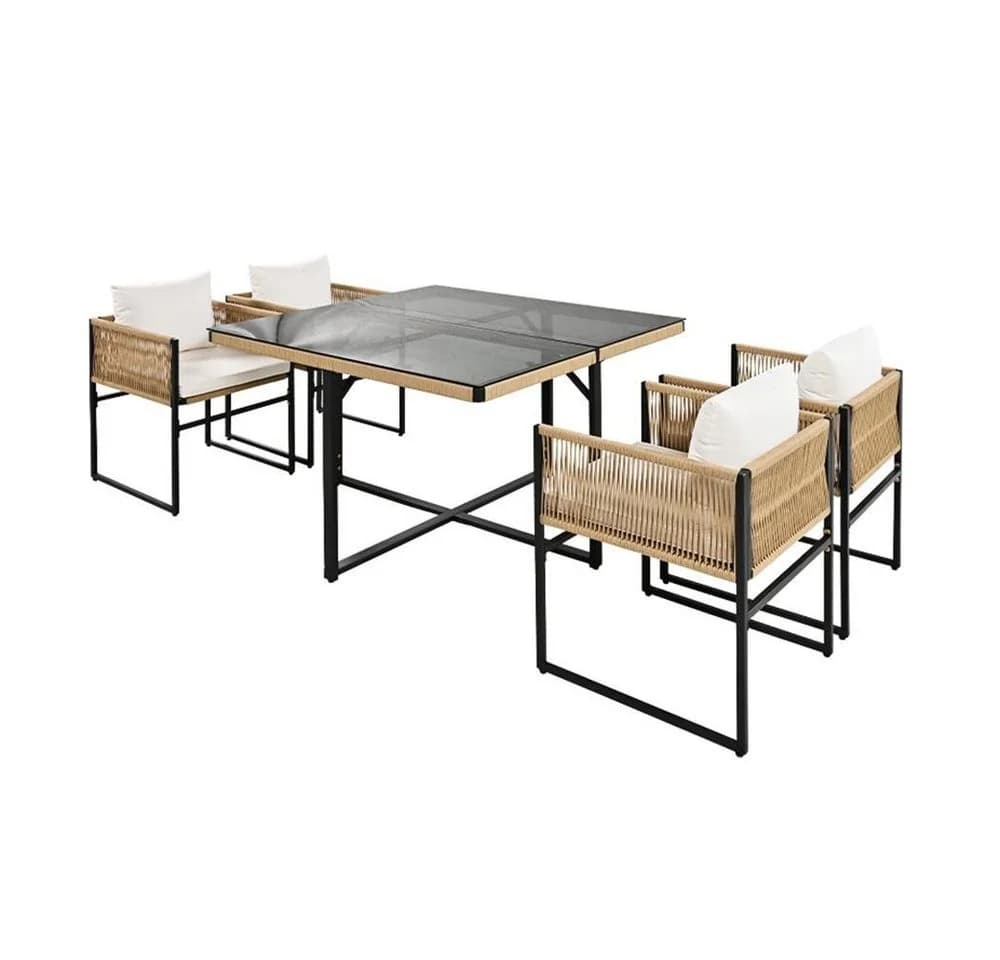 ESTEXO Sitzgruppe La Gomera Outdoor Möbel Beige - Bild 2