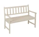 ESTEXO Gartenbank Akazienholz Weiß Lasiert 2-Sitzer Bild 1