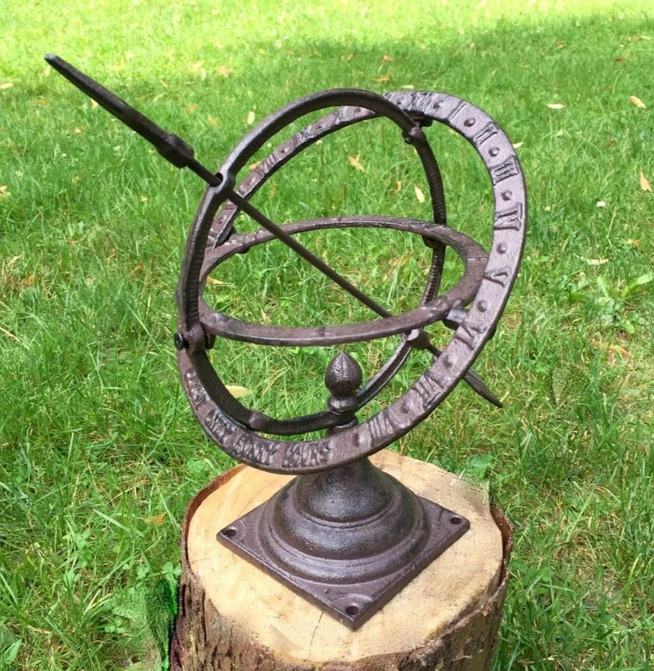 Antikas Wanduhr Kleine Sonnenuhr Braun