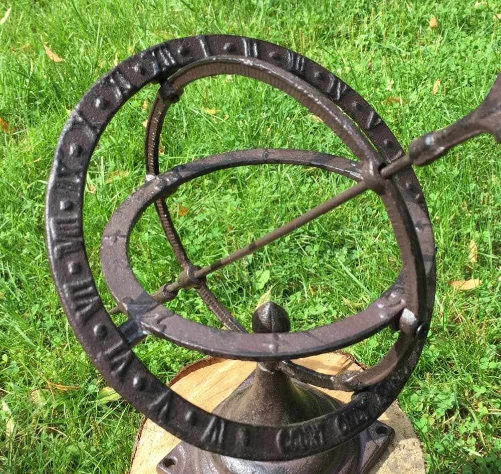 Antikas Wanduhr Kleine Sonnenuhr Braun - Bild 4