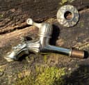 Antikas Drache Wasserspeier Wasserhahn Messing mit Adapter Bild 1