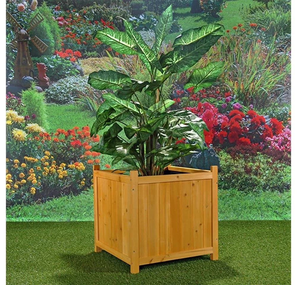 Mucola Pflanzkasten 50x50cm Fichtenholz Grau