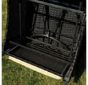 Melko Gartenlounge-Set 3-tlg. Polyrattan Schwarz Bild 5