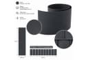 Mucola Sichtschutzstreifen 10er Set Hart PVC Anthrazit Zaunfolie Bild 3