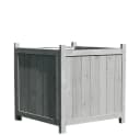 Mucola Blumentopf 50x50cm Grau Fichtenholz Panel-Optik Bild 3