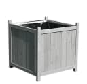 Mucola Blumentopf 50x50cm Grau Fichtenholz Panel-Optik Bild 4