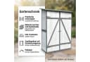 Mucola Gartenhaus Geräteschrank Holz 140x75 cm Grau/Weiß Bild 1