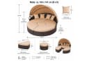 Mucola Gartenlounge-Set Sonneninsel 180CM Polyrattan mit Sonnenschutzdach Bild 3