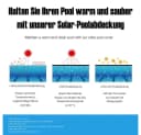 Mucola Pool-Abdeckplane Solarfolie Schwarz PVC Wärmeplane Bild 1