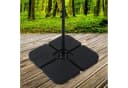 Mucola Ampelschirmständer 4er Set Schwarz Kunststoff 60L Bild 1
