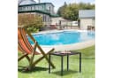Mucola Aluminium Gartentisch Outdoor Anthrazit Wetterfest Bild 1