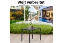 Mucola Aluminium Gartentisch Outdoor Anthrazit Wetterfest Bild 4