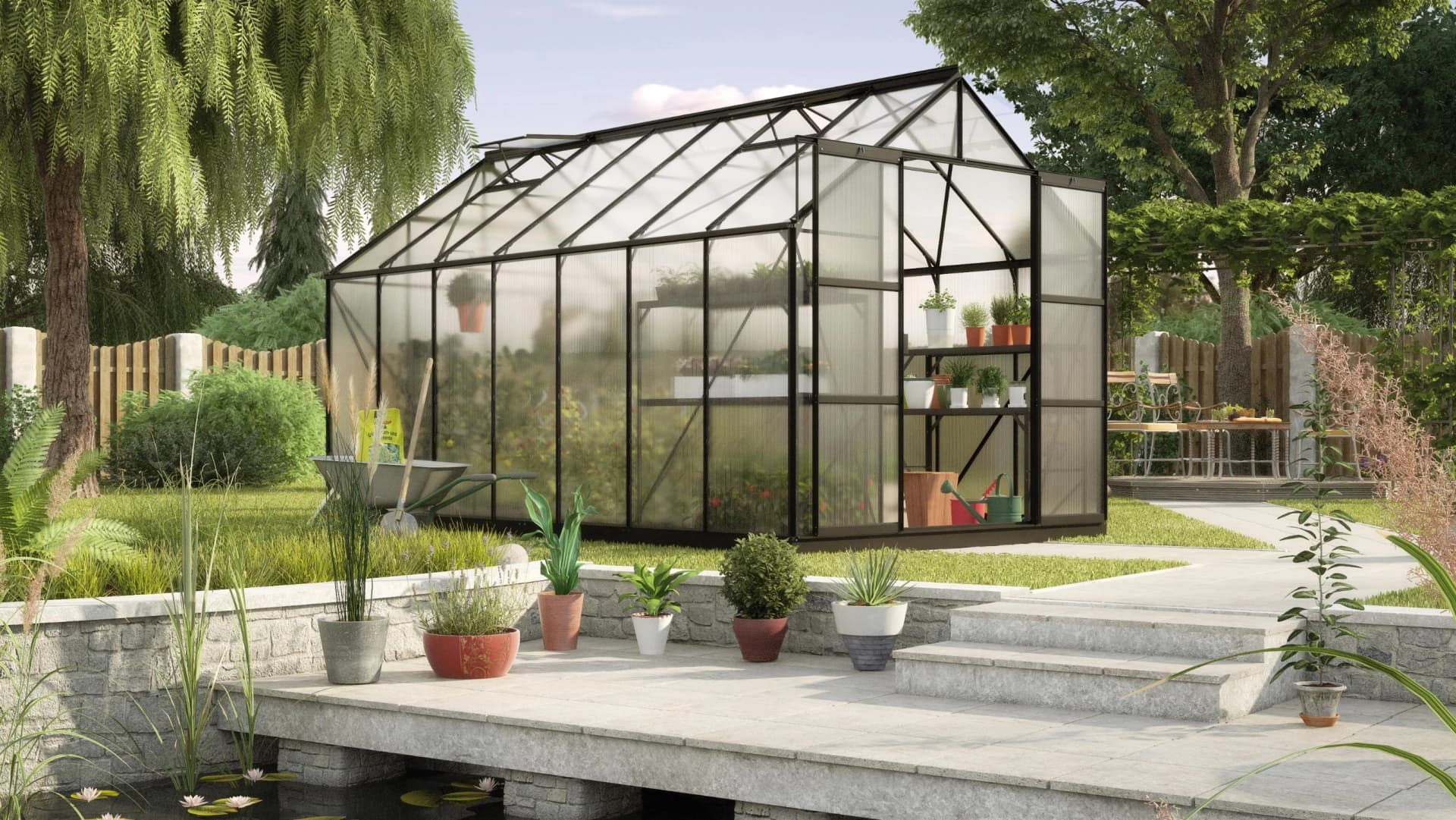 Gewächshaus VITAVIA Uranus 11500 Schwarz