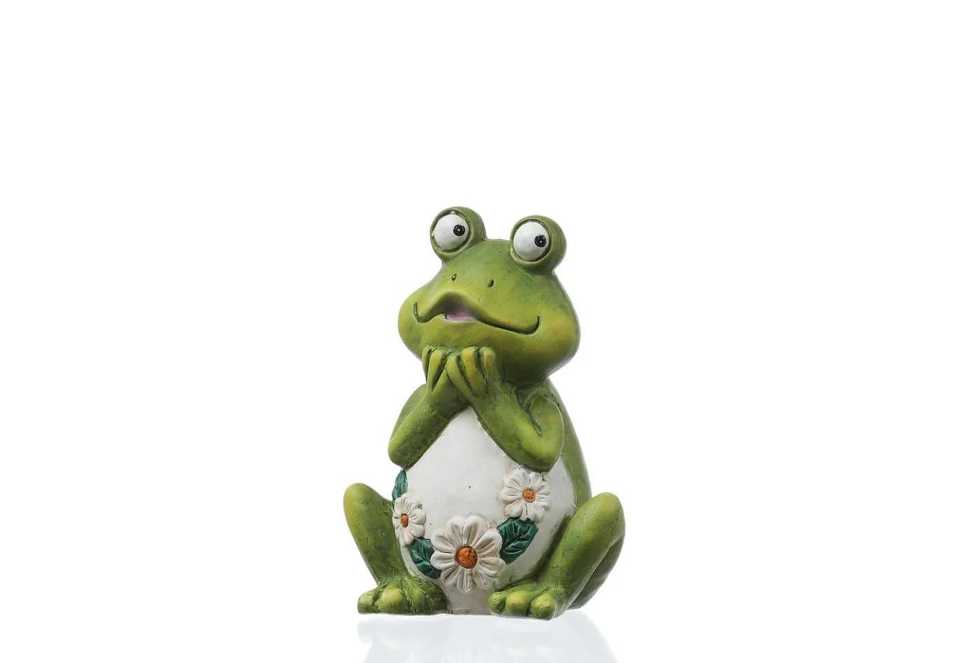 MARELIDA Gartenfigur Frosch Rosie Grün Dekofigur 16cm - Bild 2