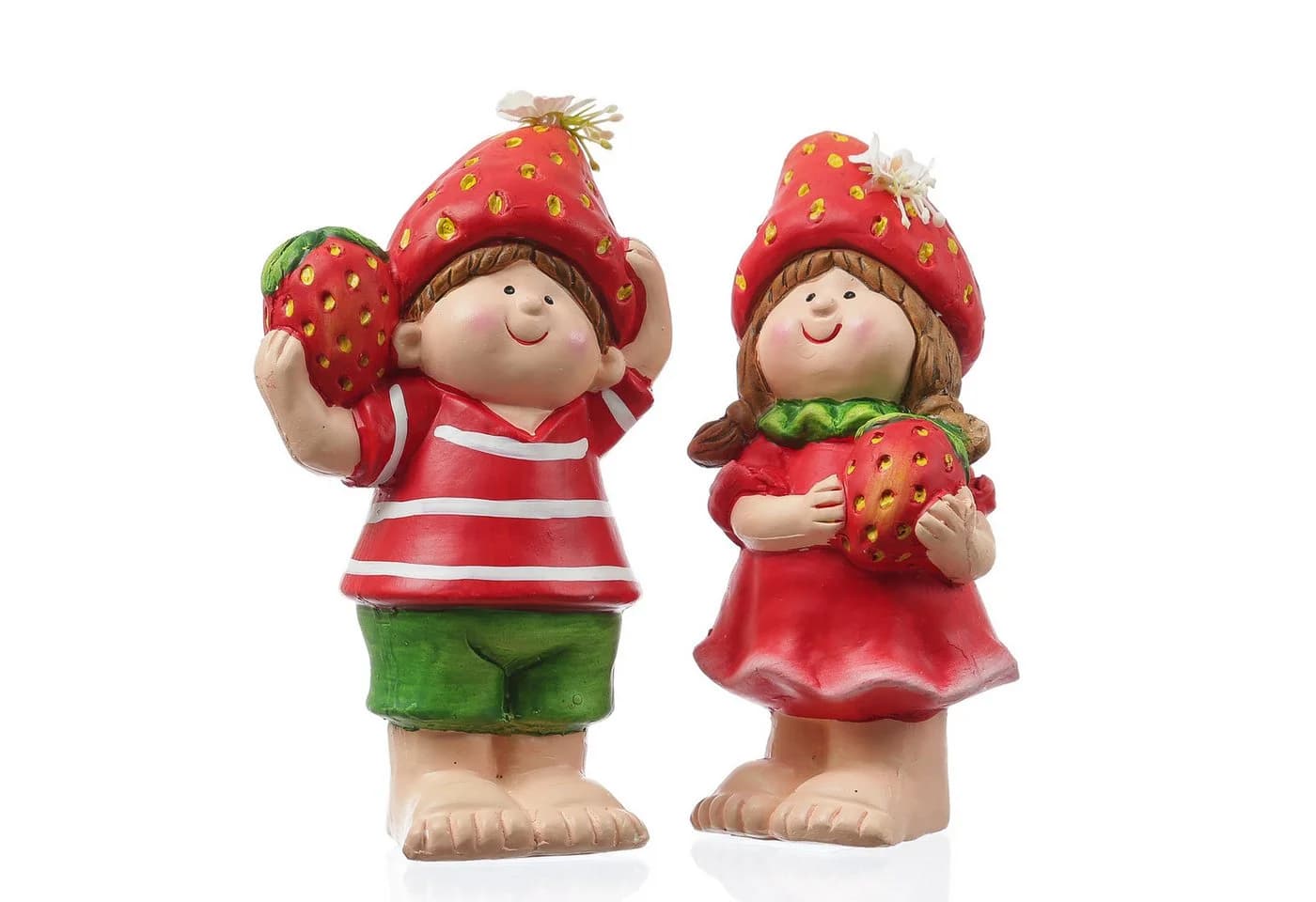 MARELIDA Gartenfigur Erdbeerjunge Fritz Keramik Deko - Bild 4