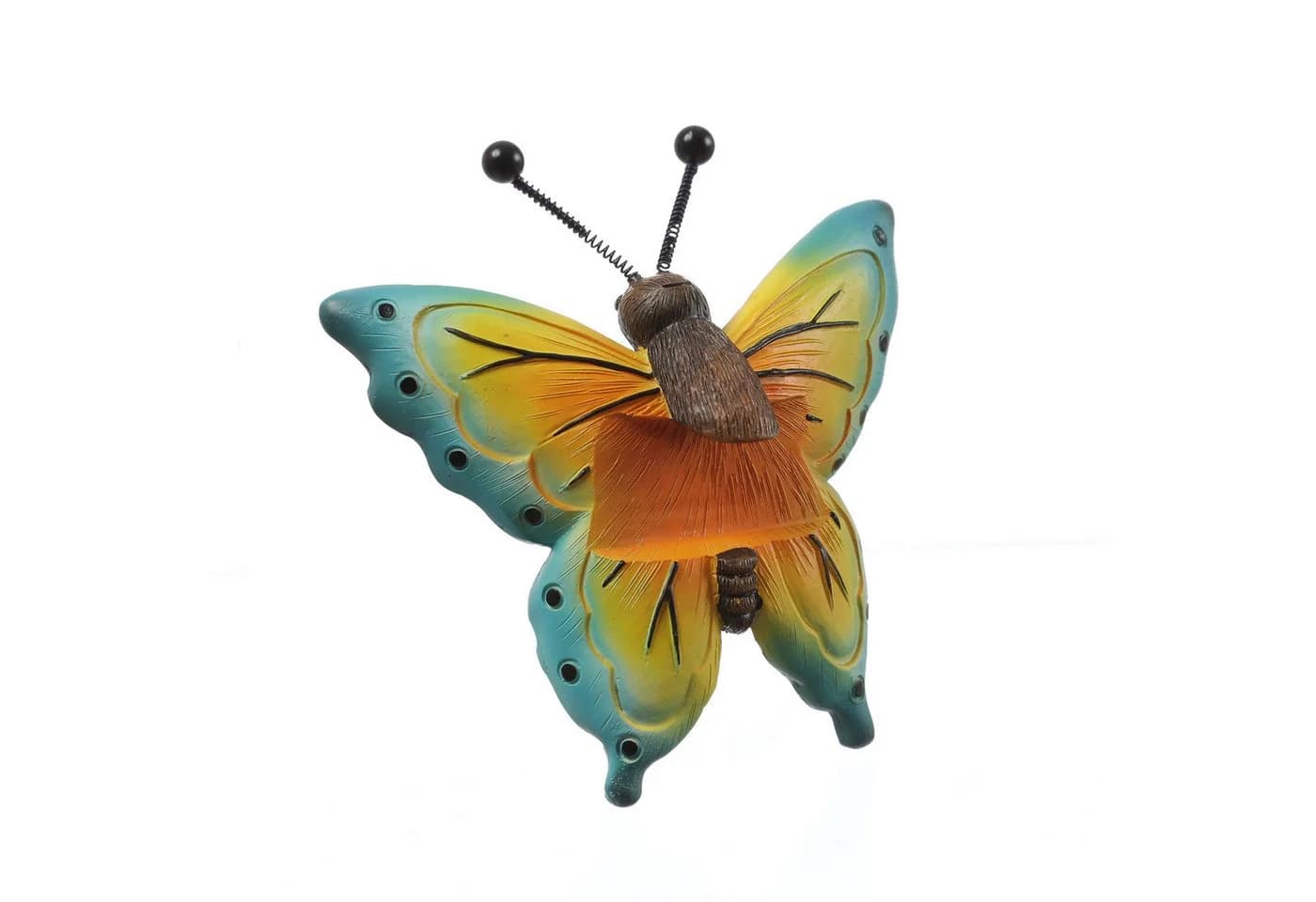 MARELIDA Schmetterling Dekofigur Blumentopfhänger Bunt Polyresin - Bild 3