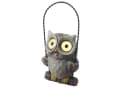 MARELIDA LED Solar Eule auf Schaukel Grau Gartenfigur Bild 5